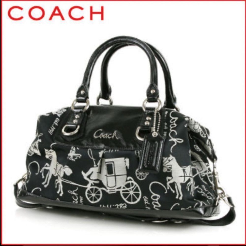 Brand New Coach Sateen Horse & Carriage Ashley
Satchel